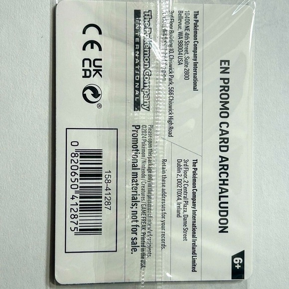 Pokemon TCG - Archaludon 107/142 - Sealed GameStop Stamp Promo - Brand New 🔨🔴⚪️ - Picture 2 of 5